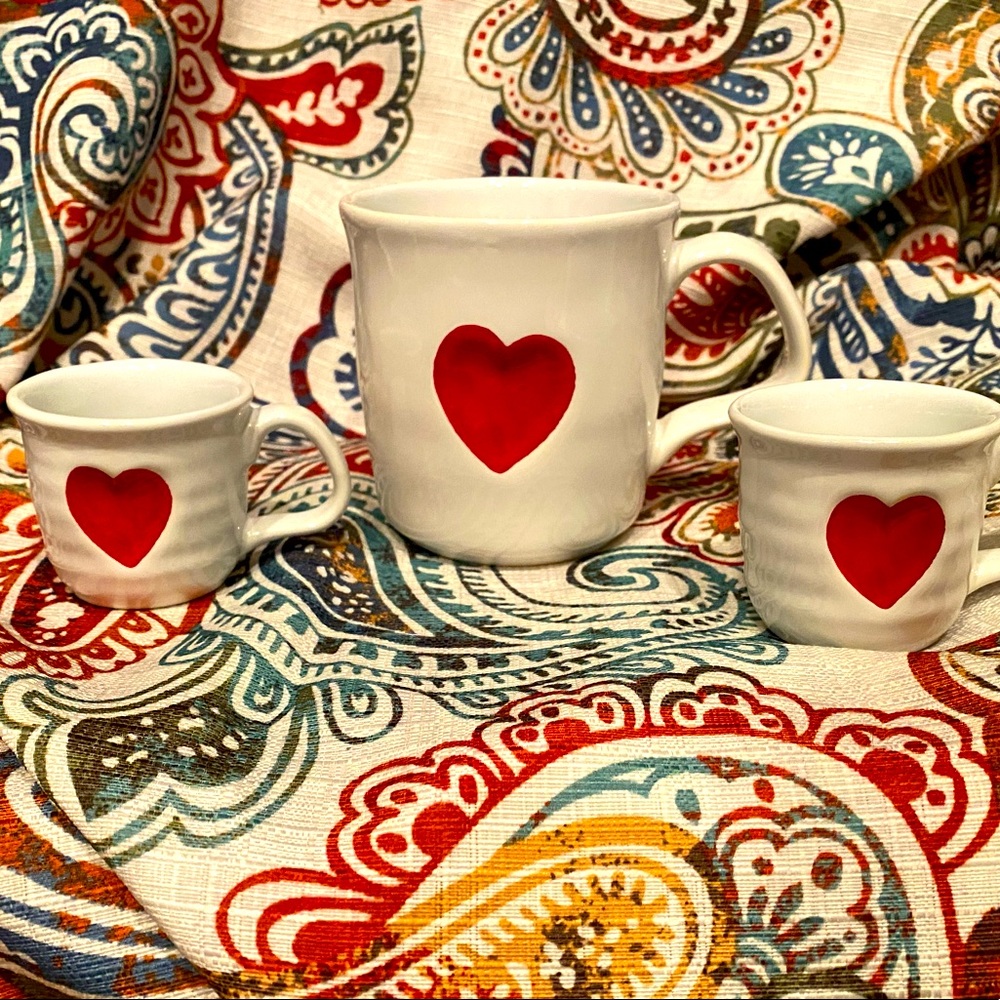 Heart mugs